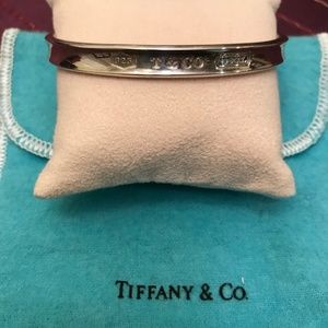 Tiffany & Co. 1837 Sterling Silver Oval Bangle